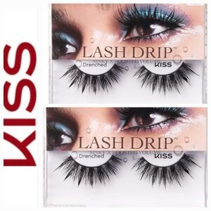 Kiss Lash Drip 3D Drama w/Wet Effect Lashes